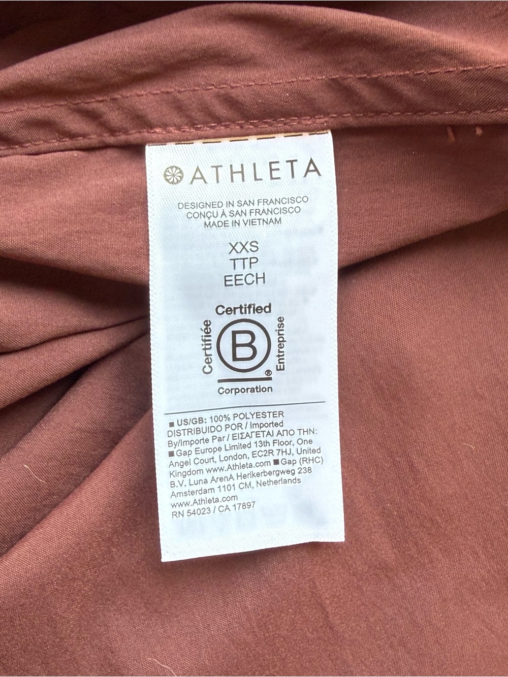 Athleta Midday Relaxed Shirt - Garnet Sz XXS - Picture 5 of 5